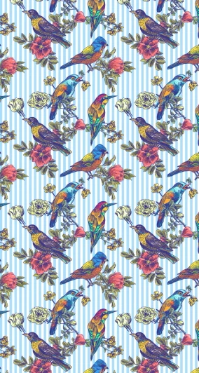 Pinstripe Tropics Disposable Airlaid Buffet/Guest Towels, Soft Luxury Linen-Feel Napkins for Parties, Weddings & Events - 16 Pack