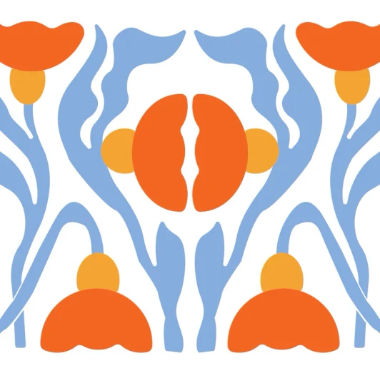 Floral Doodle Disposable Airlaid Buffet/Cocktail Napkins, Soft Luxury Linen-Feel Napkins for Parties, Weddings & Events - 20 Pack