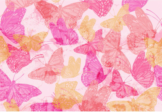 Vered Butterflies Disposable Placemats Table Mats Heavyweight Disposable Paper, Biodegradable, Heat Resistant Non Slip for Dining Kitchen Holiday Party Decor - 12.5 x 18.5 Inch, 24 Sheets