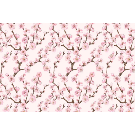 Cherry Blossoms Disposable Placemats Table Mats Heavyweight Disposable Paper, Biodegradable, Heat Resistant Non Slip for Dining Kitchen Holiday Party Decor - 12.5 x 18.5 Inch, 24 Sheets