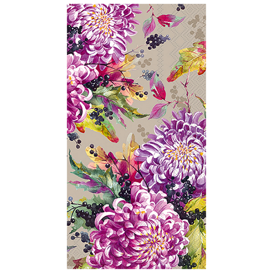 Boston International Carolyn Cream Guest Towels, Soft 3-Ply Floral Paper Hand Towels, Decorative Disposable Bathroom Napkins for Powder Rooms, Parties & Entertaining