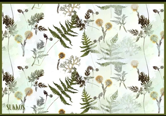 Altoona Design Jewish New Year Sukkos Forest Disposable Disposable Placemats Heavyweight Disposable Paper, Heat Resistant Non Slip for Dining Kitchen Sukkos Holiday Party Decor 12.5 x 18.5 Inch, 24 Sheets