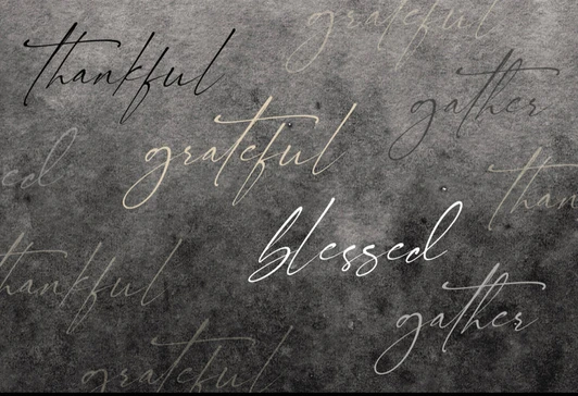 Altoona Design Thankful Gray Thanksgiving Disposable Placemats Heavyweight Disposable Paper, Biodegradable, Heat Resistant Non Slip for Dining Kitchen Holiday Party Decor- 12.5 x 18.5 Inch,24 Sheets