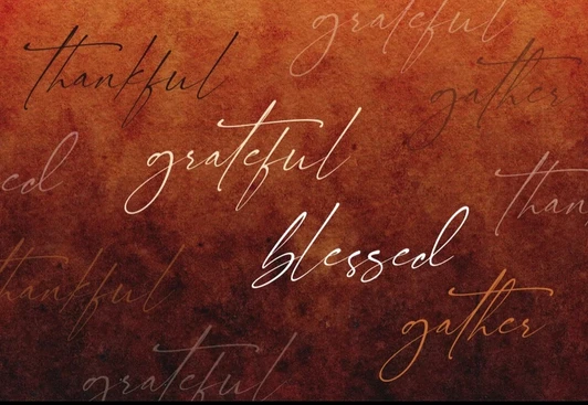 Altoona Design Thankful Rust Thanksgiving Disposable Placemats Heavyweight Disposable Paper, Biodegradable,Heat Resistant Non Slip for Dining Kitchen Holiday Party Decor- 12.5 x 18.5 Inch,24 Sheets