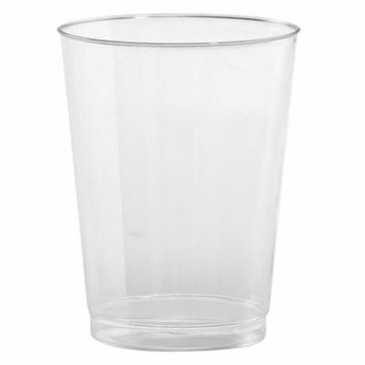 Party Essentials Hard Plastic Party Cups/Tumblers - 10-Ounce - Mardi Gras Mix - 50-Count