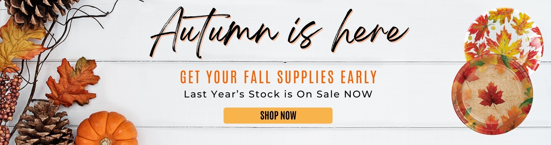 Fall Themed Tableware Sale