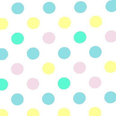 Pastel Polka Dot Plastic Tablecloths 54