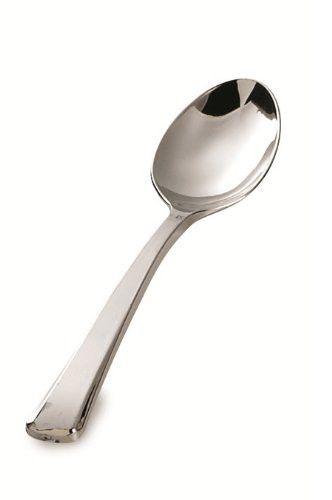 Silver Plastic Glimmerware Plastic Tablespoons 20ct