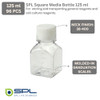 SPL 125 ml Square Media bottle (STERILE) Case of 96