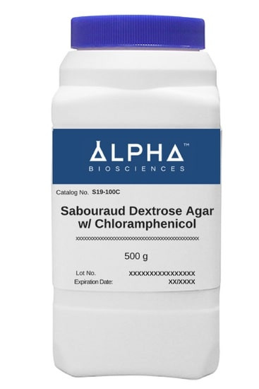 Sab, Dex, Agar, W, Chloramphenicol, S19-100C