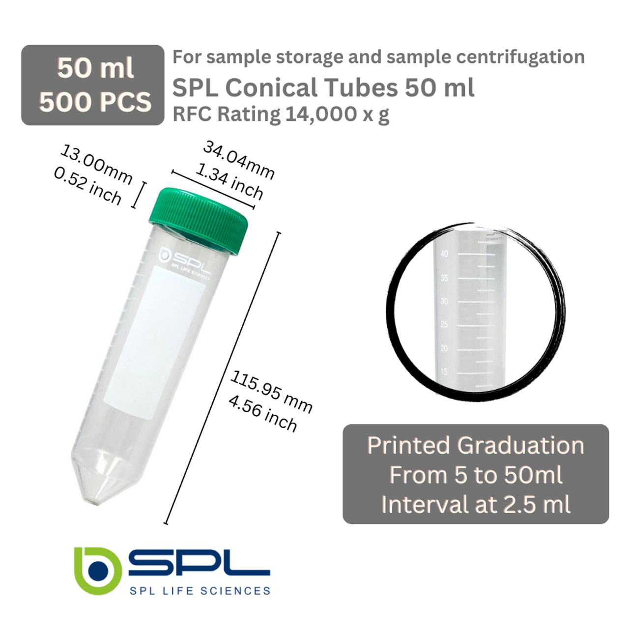 SPL 50 ml Conical Centrifuge Tube