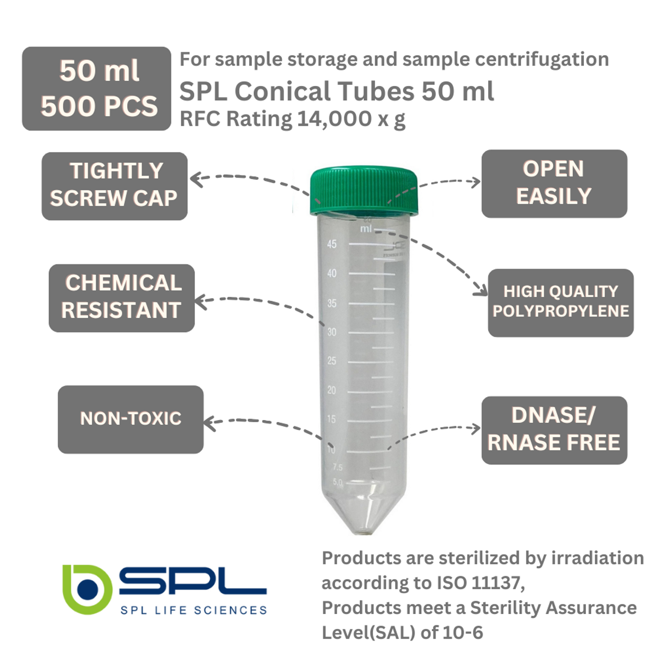 SPL 50 ml Conical Centrifuge Tube