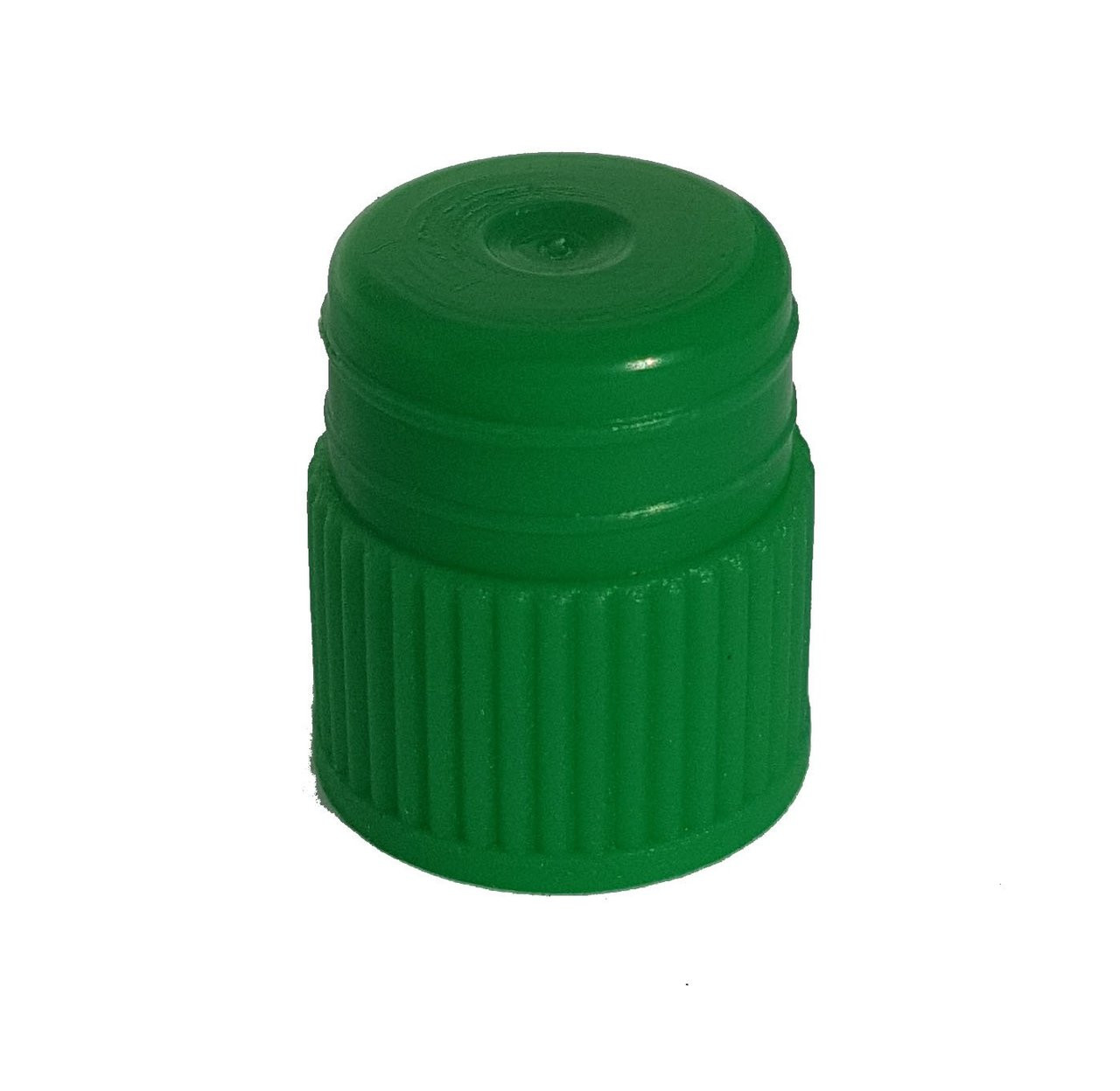 Test tube cap, diameter 13 mm, green Bag of 500