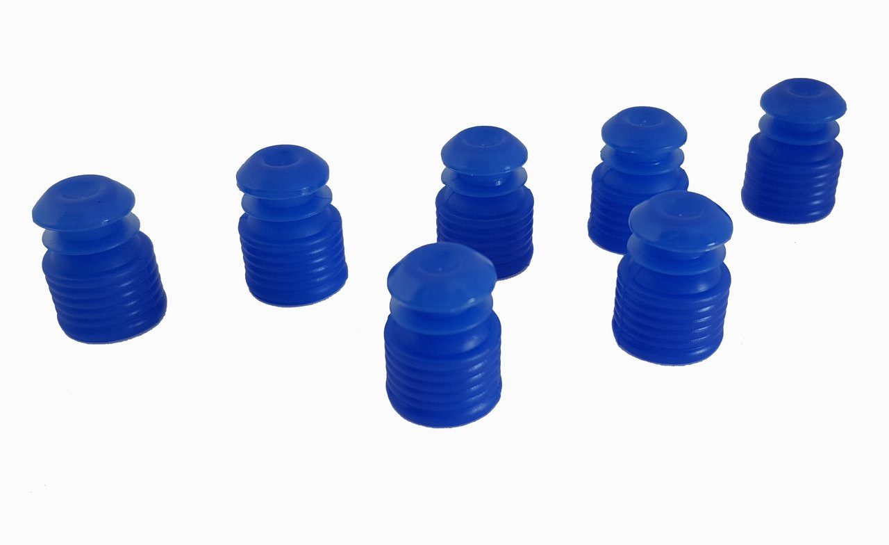 Test tube cap, diameter 11mm, blue, Bag of 500