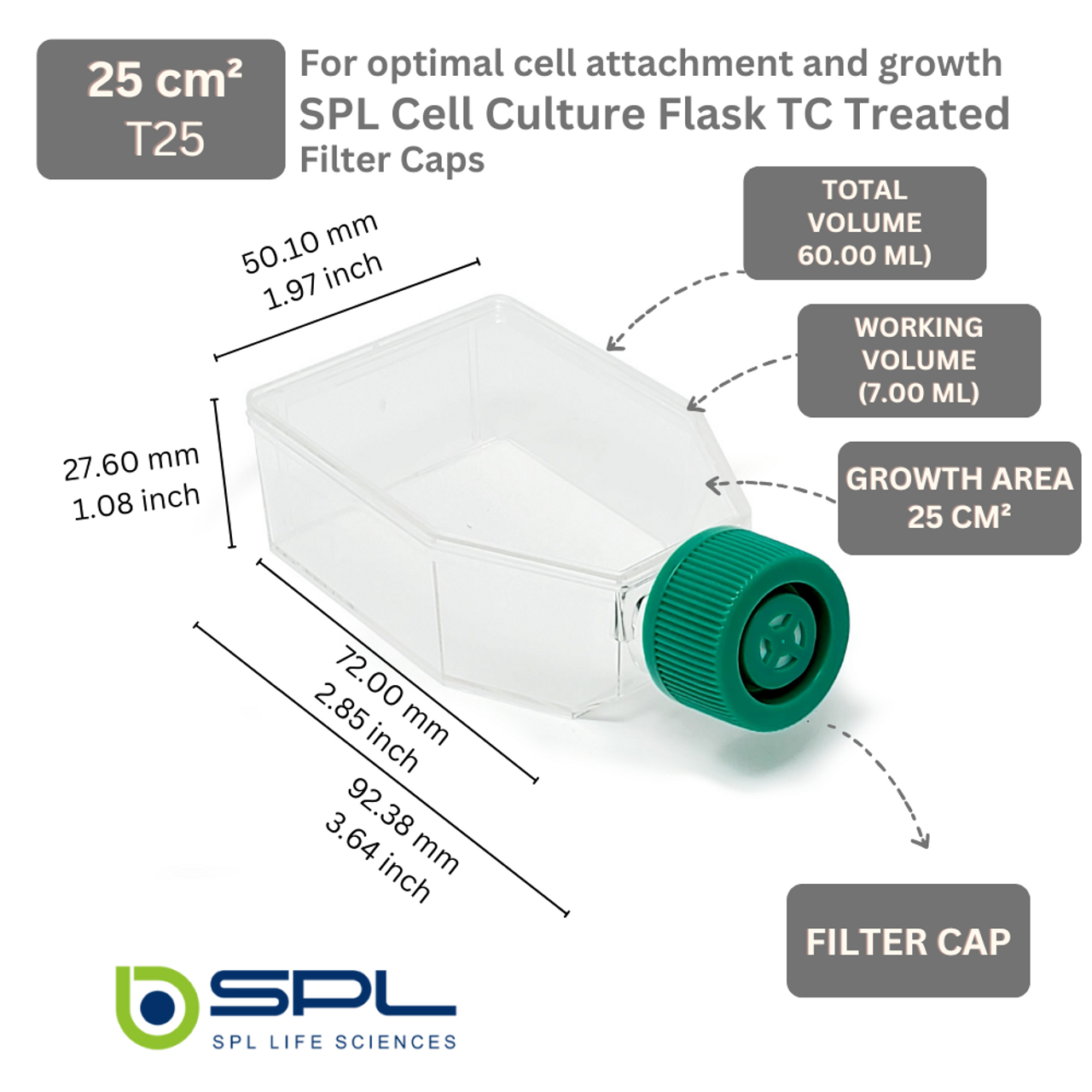 SPL Tissue Culture Flask with Filter Cap 70025