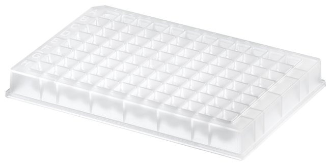 96 Deep Well Plate 0.5ml Conical Bottom, Square well, sterile , cs/50 (compatible with  KingFisher 96)