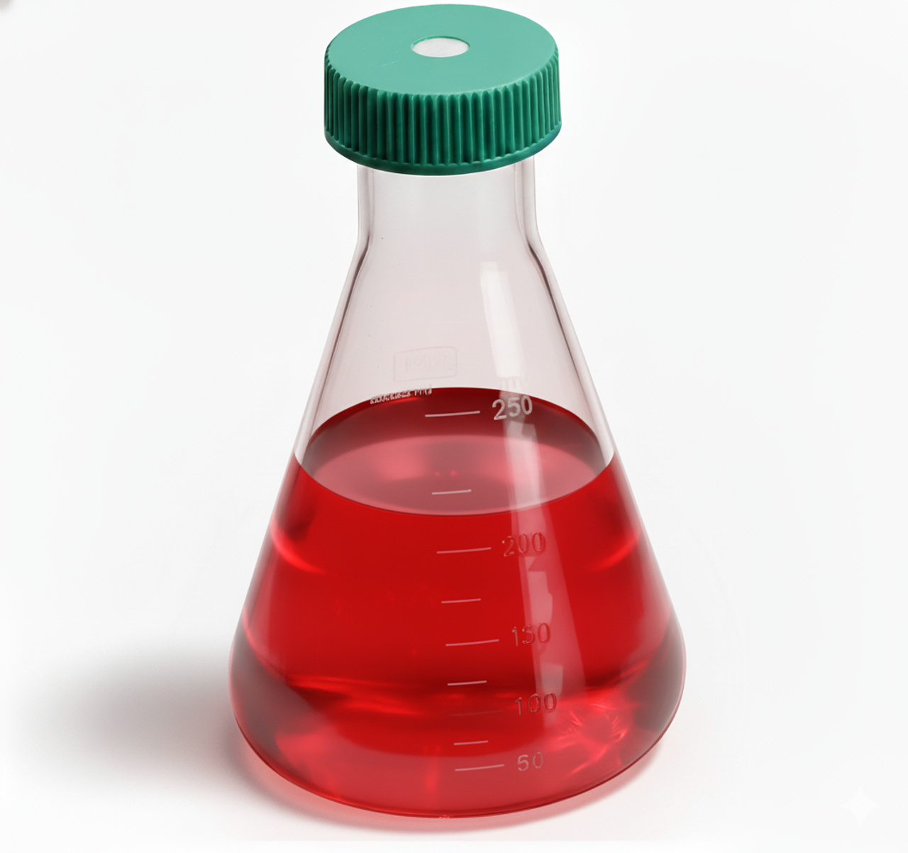 SPL Erlenmeyer Flask, PC, 250ml, Case of 8 (Sterile) 74250 Filter Cap