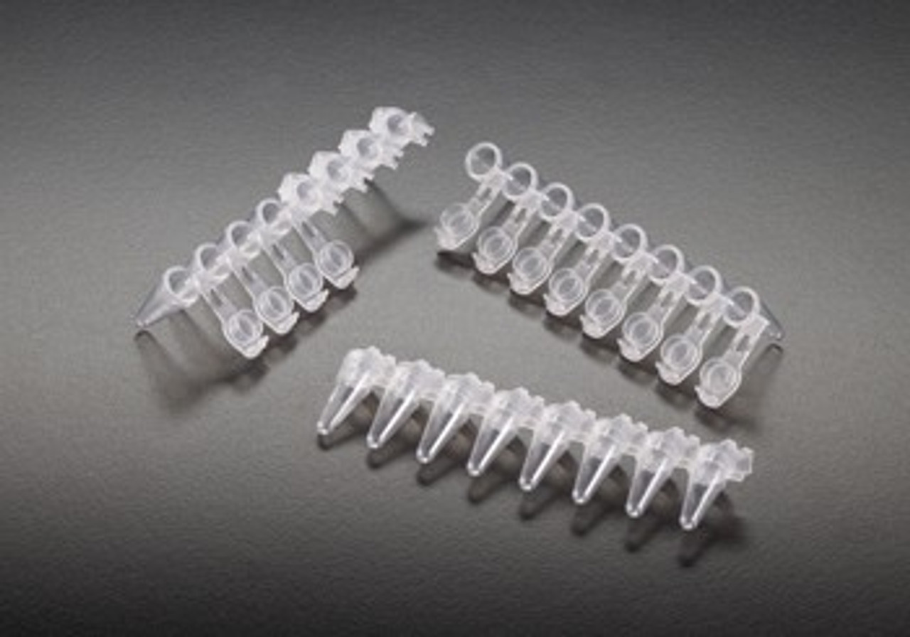 Xprols PCR Tube with 0.2ml Thin Wall, Strip of 8 Tubes, Snap Flat Caps DNase and RNase free Pk x 120 strips