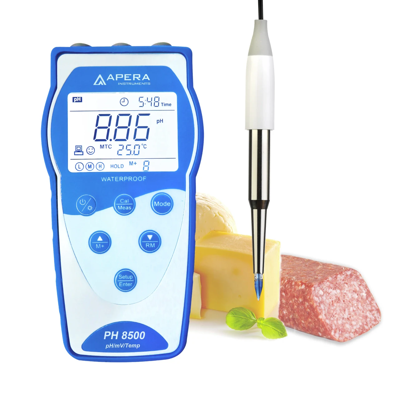 Apera Instruments PH8500 Series - Premium Application-Specific Portable pH Meter Kits with GLP Data Logger 15°C to 25°C