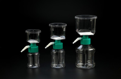 SPL Bottle Top Filter Unit, 250 ml, PES Membrane 0.45 µm, with Receiver Bottle, 