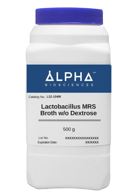 Lactobacillus MRS Broth w/o Dextrose (L12-104M)