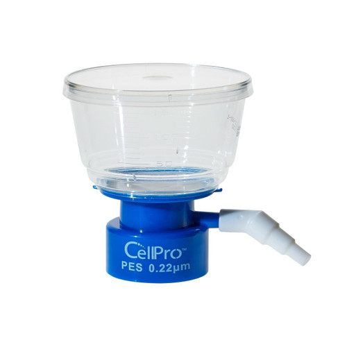 CellPro 50mL Bottle Top Filter, PES Filter Material, 0.22μm, Sterile 1/Bag, 24/CS