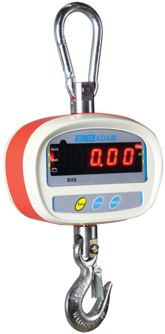 Adam - SHS Crane Scales, Capacity: 100lb / 50kg x 0.02lb / 0.01kg, External calibration, Backlit LCD