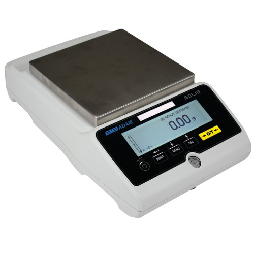 Adam - Solis Precision Balances, Capacity: 6200g x 0.01g, Internal automatic calibration, Graphic display