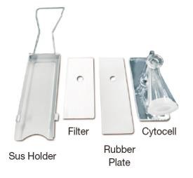 Cyto Clip Assembly  (Cytofunnel, Absorbing Filter, Sus Holder, and Rubber Plate)