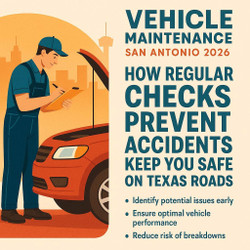 Vehicle Maintenance in San Antonio 2026: How Regular Checks Prevent Accidents & Keep You Safe on Texas Roads