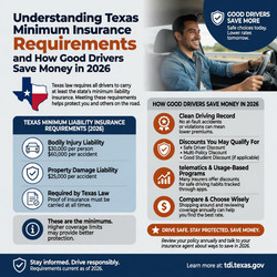 Understanding Texas Minimum Insurance Requirements and How Good Drivers Save Money in 2026