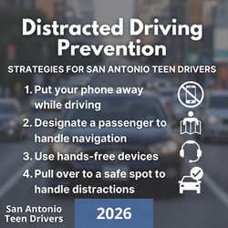 Distracted Driving Prevention Strategies for San Antonio Teen Drivers in 2026