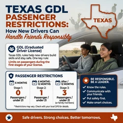 Texas GDL Passenger Restrictions: How New Drivers Can Handle Friends Responsibly