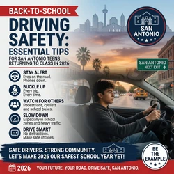 Back-to-School Driving Safety: Essential Tips for San Antonio Teens Returning to Class in 2026