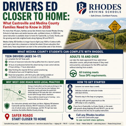 Drivers Ed Closer to Home: What Castroville and Medina County Families Need to Know in 2026