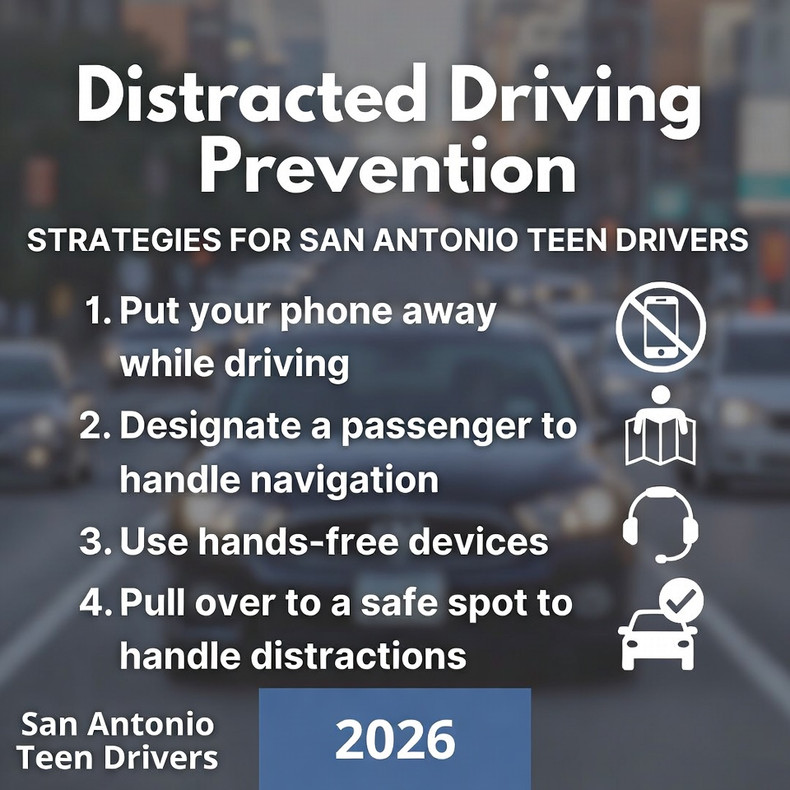Distracted Driving Prevention Strategies for San Antonio Teen Drivers in 2026