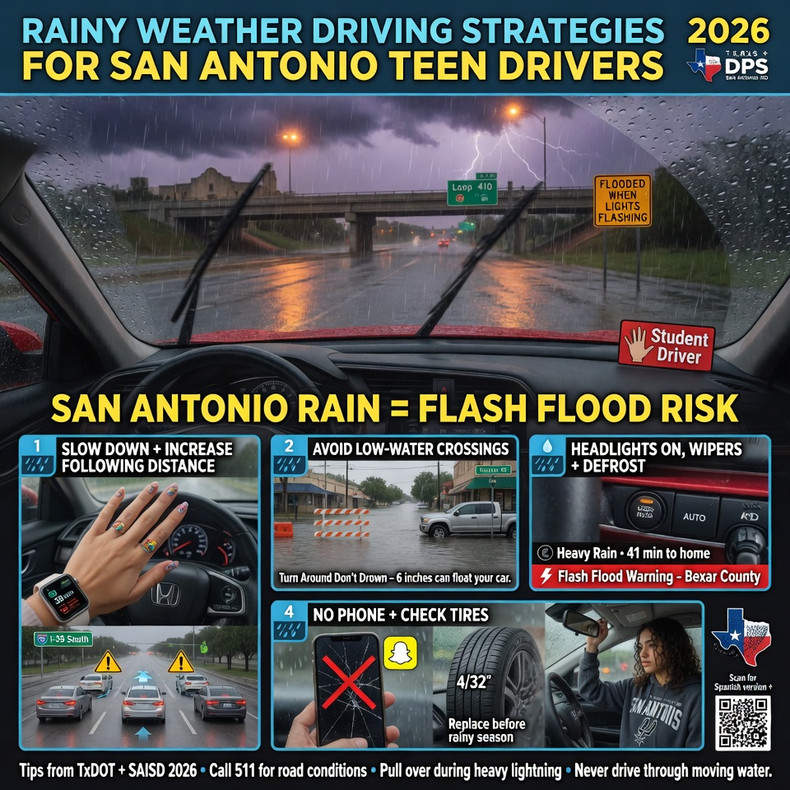 Rainy Weather Driving Strategies for San Antonio Teen Drivers in 2026