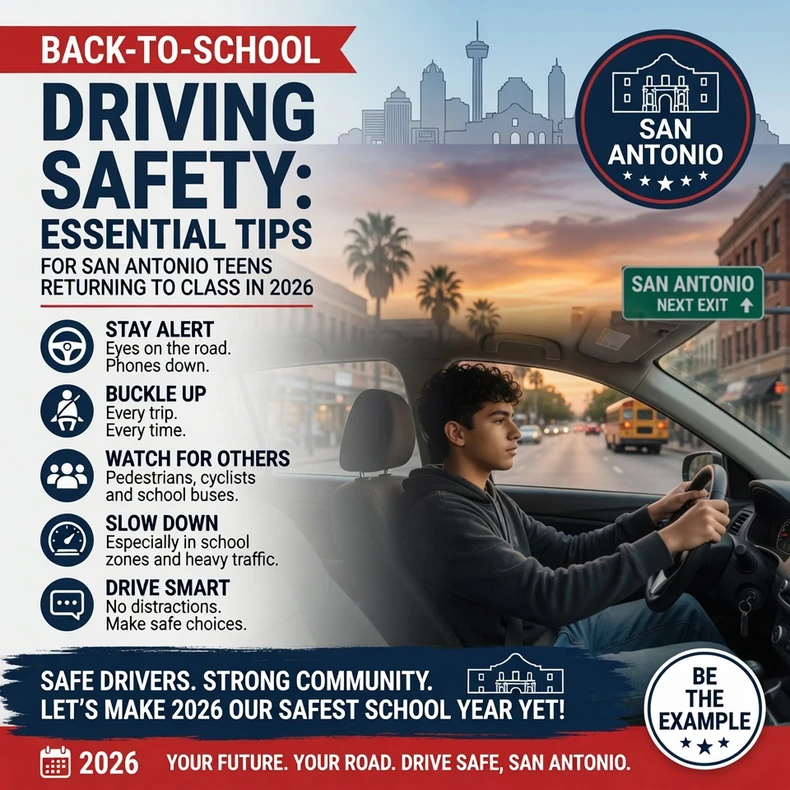 Back-to-School Driving Safety: Essential Tips for San Antonio Teens Returning to Class in 2026