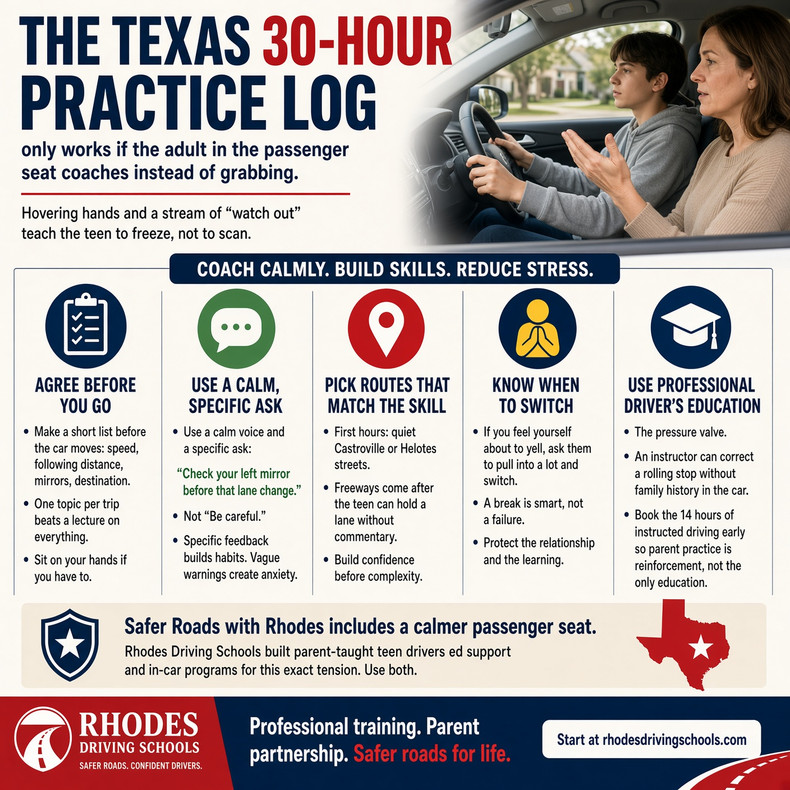 How Parents Can Coach Behind the Wheel Without Taking Over