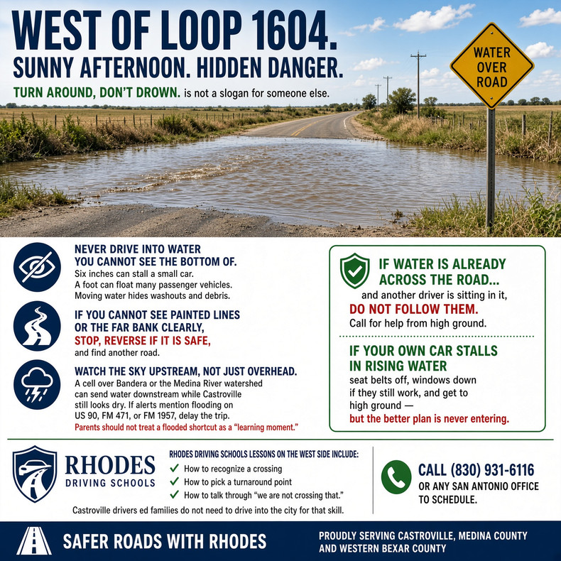 Low-Water Crossings and Flash Floods: What Medina County Drivers Must Know