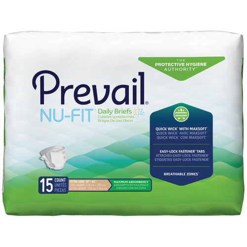 Prevail Nu-Fit Adult Briefs