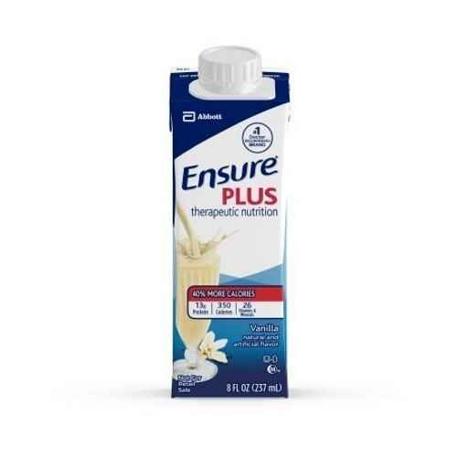 Ensure Plus Therapeutic Nutritional Shake, Vanilla, 8 oz Carton