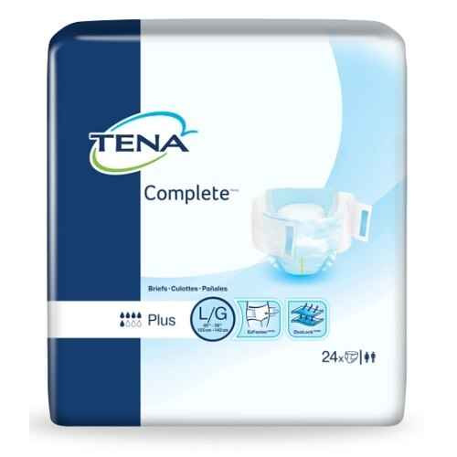 TENA Complete Care Adult Briefs, Plus