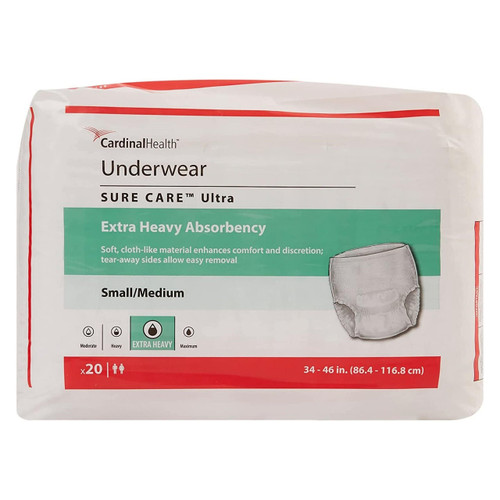 Cardinal Health Sure Care Plus Underwear, Extra Heavy Absorbency