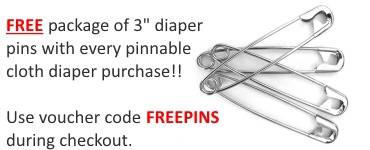 Free diaper pins