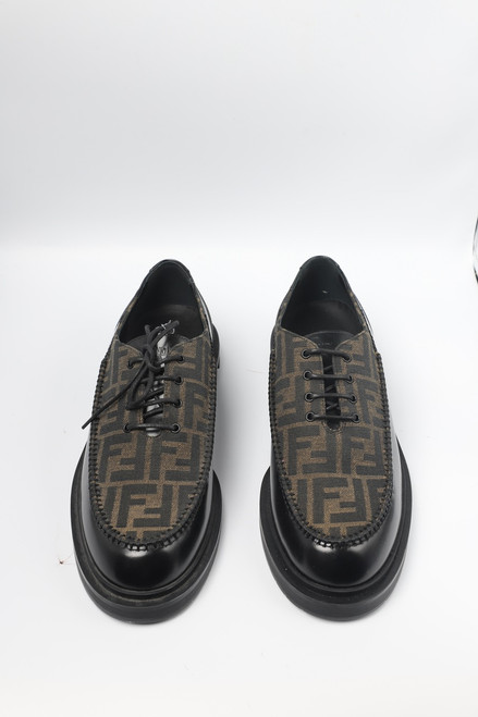 Jacquard lace up shoe