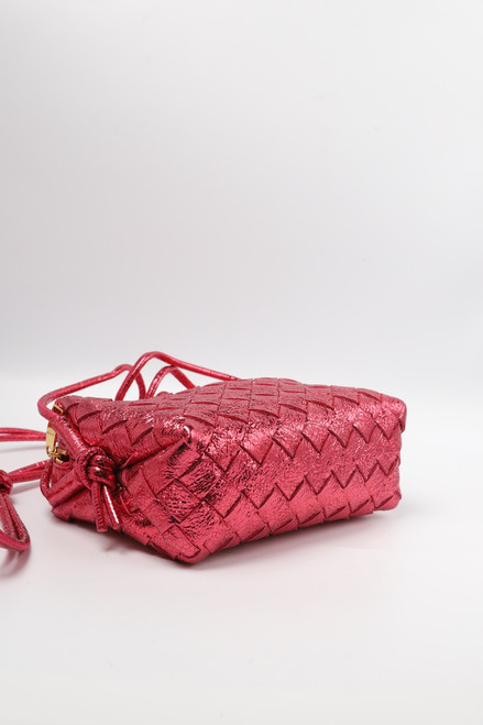 Metallic Calfskin Intrecciato Mini