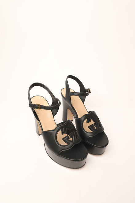 Gucci GG Interlocking platform heels