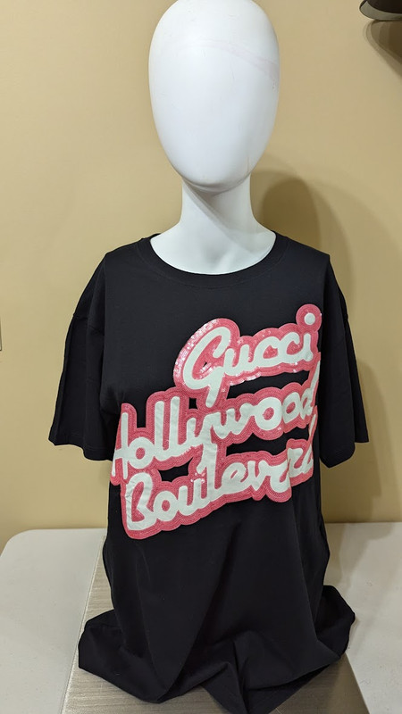 GUCCI WOMENS RTW MEN'S T-SHIRT BLACK SMALL