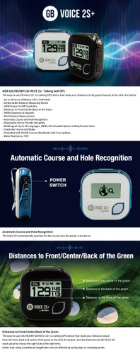 GOLF BUDDY VOICE 2S+ GPSナビ GolfBuddy Voice 2S+ Talking GPS Rangefinder Unit with Slope